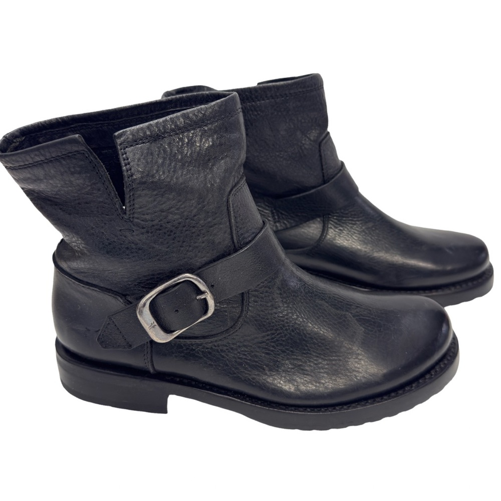 Frye Black Leather Veronica Flex Moto Bootie Size 7.5 NWOT - Picture 6 of 14
